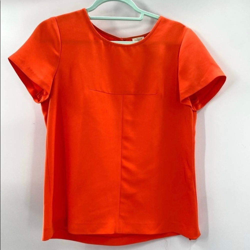 J. Crew Short Sleeve Orange Top